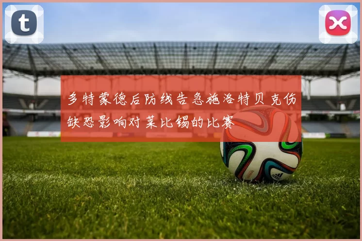 多特蒙德后防线告急施洛特贝克伤缺恐影响对莱比锡的比赛